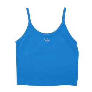 Canotta Baby Script Donna Azure Blue