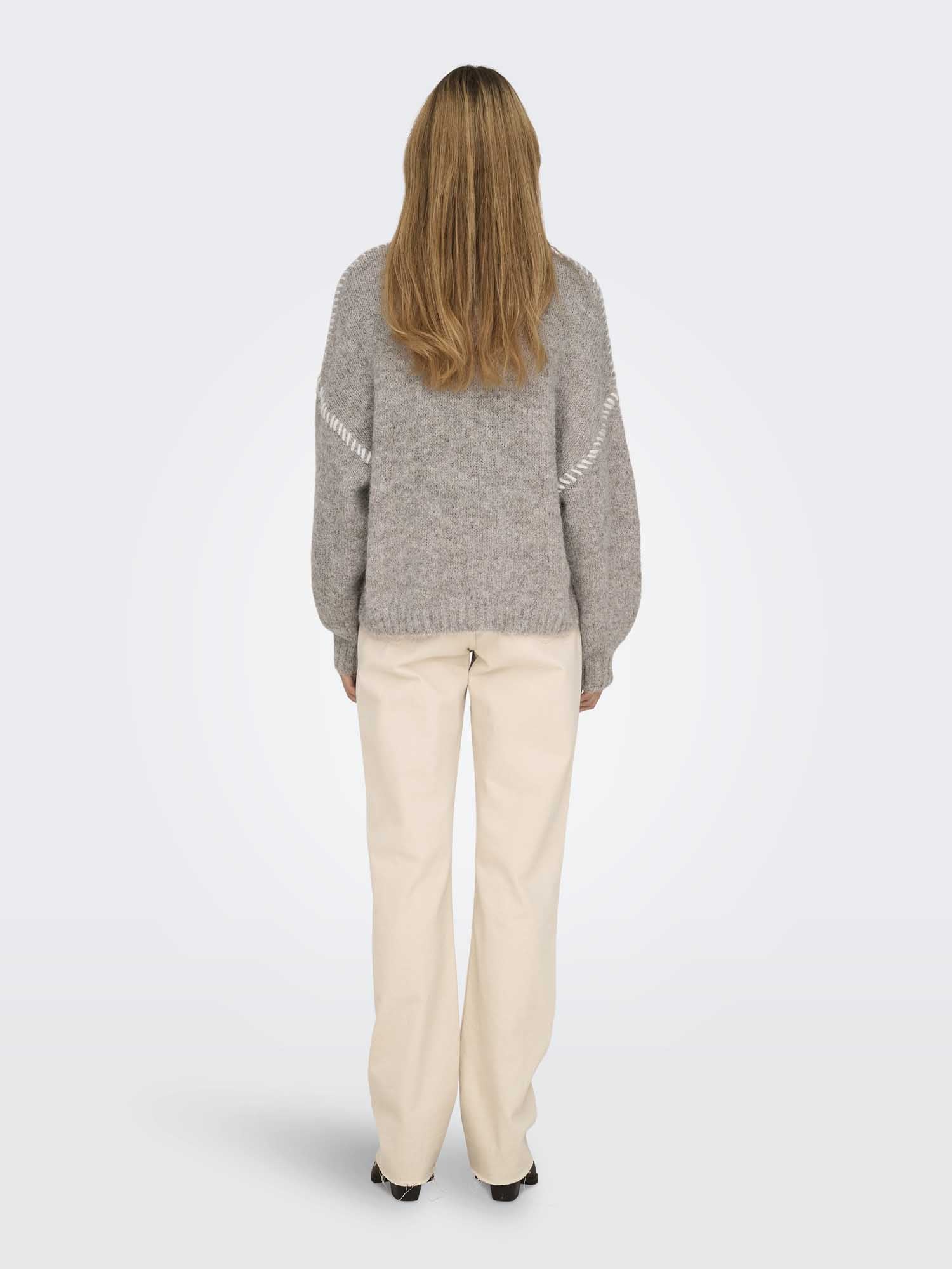 PULLOVER ZOEY JACQUELINE DE YOUNG DA RAGAZZA BEIGE - immagine 4