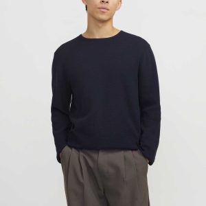 Jack&Jones maglione girocollo blu navy da uomo