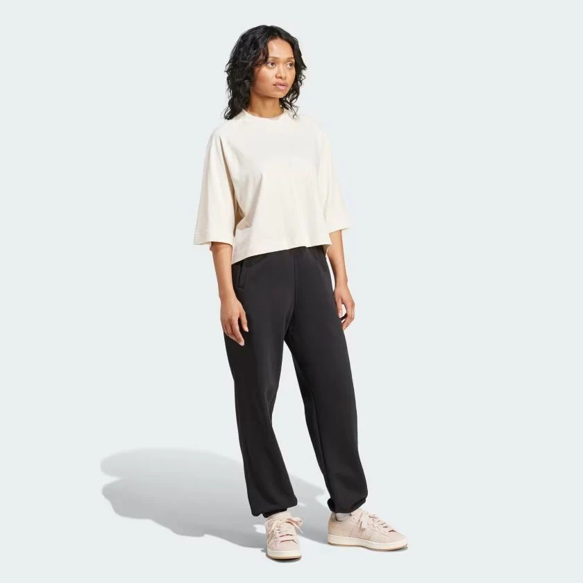 Pantaloni Essentials Fleece Loose Donna Black - immagine 4