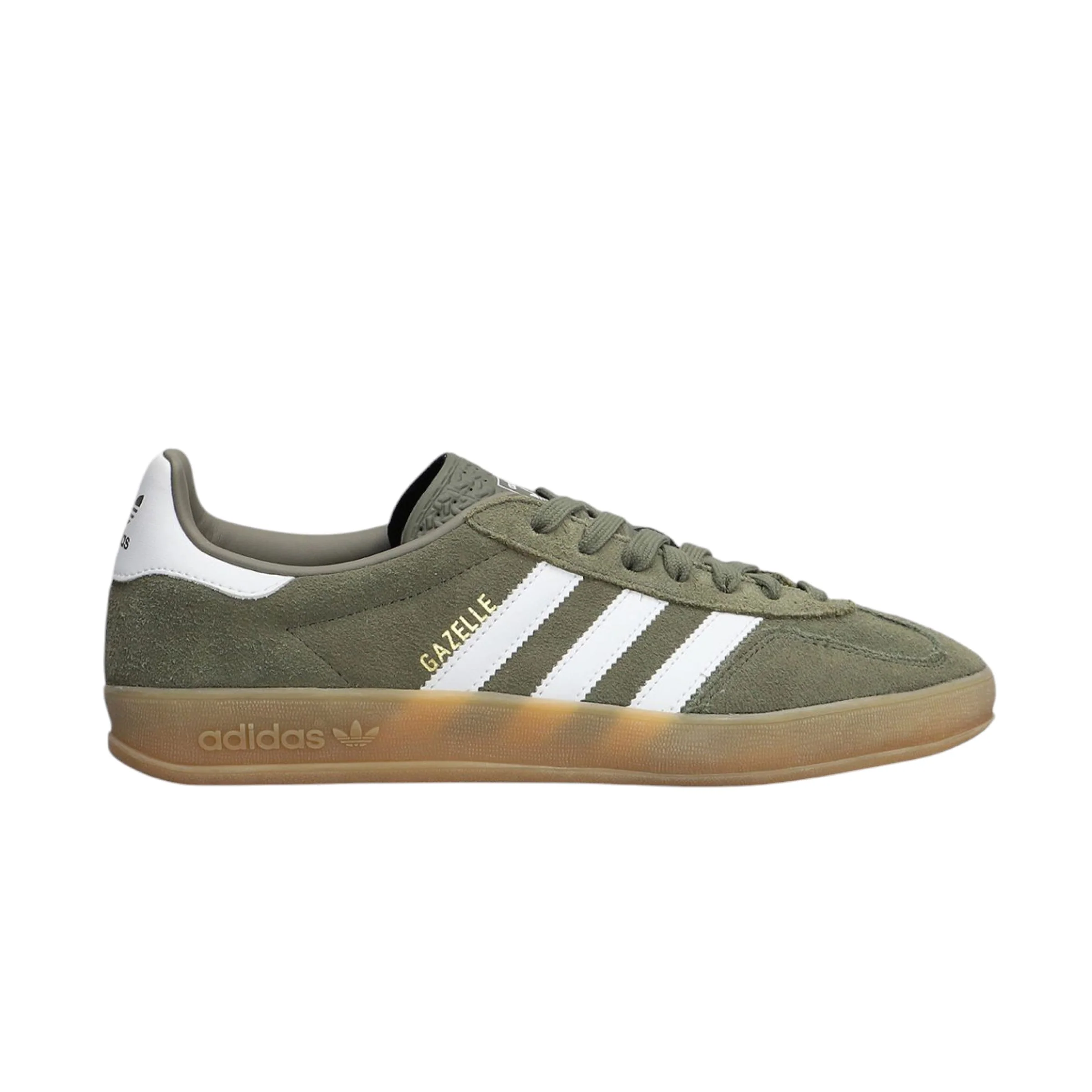 Scarpe Gazelle Indoor Olive/Footwear White/Goold Meet - immagine 2
