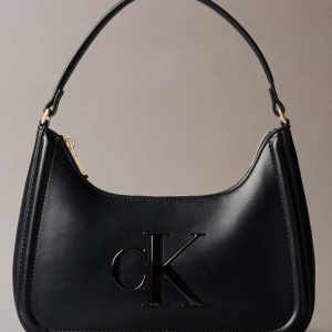 BORSA NERA CALVIN KLEIN BOLD SHOUDER BAG DA DONNA